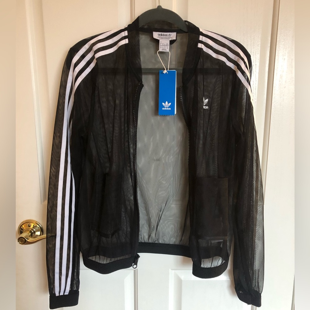 Adidas sheer jacket NWT